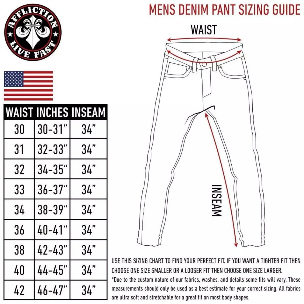 AFFLICTION Men's Denim Jeans BLAKE FLEUR LAZARUS B - Picture 3 of 12